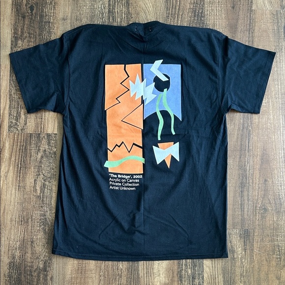 Topman Black Tee with ‘The Bridge’ Graphic - Picture 2 of 4